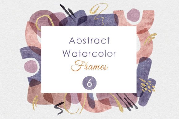 Abstract Watercolor Frames: A Versatile Design Tool