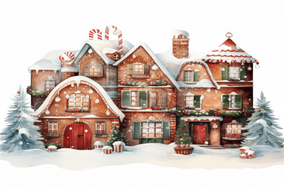 Christmas Homes Background: A Versatile Digital Resource for Creative Projects