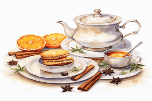 Enhancing Creativity with Tea Time Backgrounds: A Digital Asset for Designers and Crafters