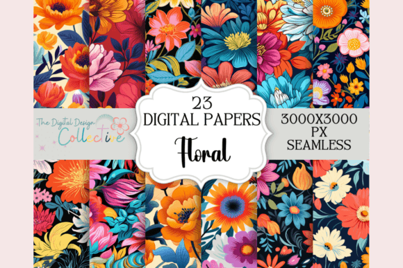 Retro Floral Seamless Patterns: Timeless Elegance for Modern Creations