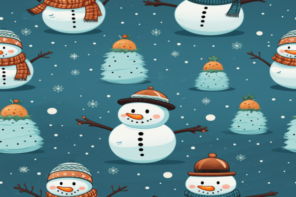 Snowman Seamless Pattern: A Versatile Design Element for Creative Projects