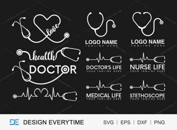 Stethoscope Medical Logo Design Bundle: A Practical Tool for Professional Branding