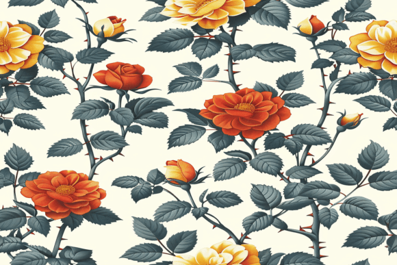 Vintage Floral Pattern: Timeless Elegance for Modern Creations